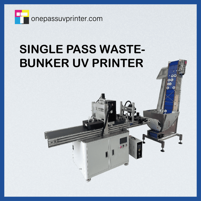 single pass wastebunker uv printer